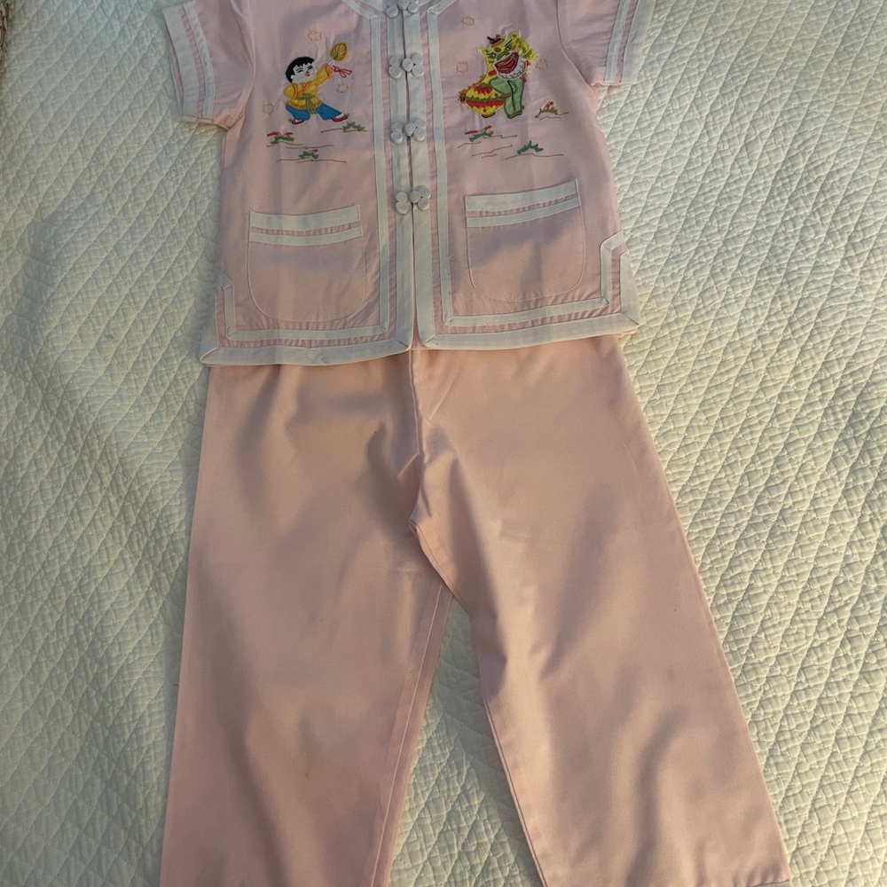 KIDS VINTAGE PINK PYJAMAS